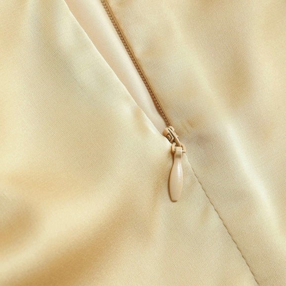 Solid Satin Ruched Mini Dress - Picture 7 of 8